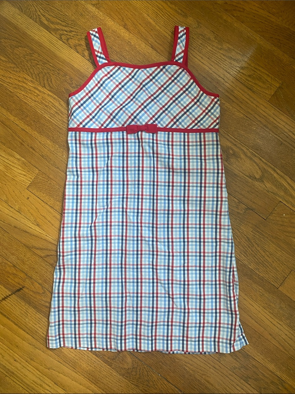 Little English patriotic plaid girls dress size 12